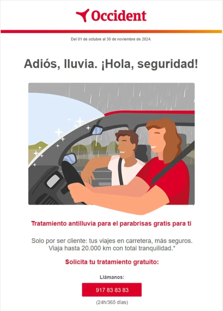 Occident tratamiento antilluvia Motor16