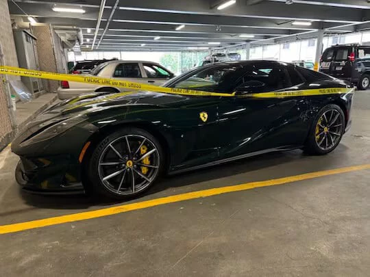 El Ferrari fue recuperado gracias al dispositivo de Apple