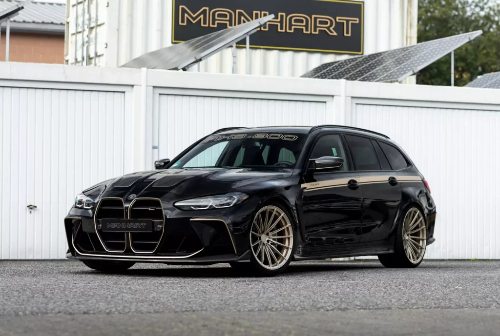 El BMW M3 Touring que deja tirado al BMW M5 Touring viene firmado por Manhart 2 Motor16 2023 BMW M3 Touring. Manhart MH3 800 Touring. Imagen delantera.