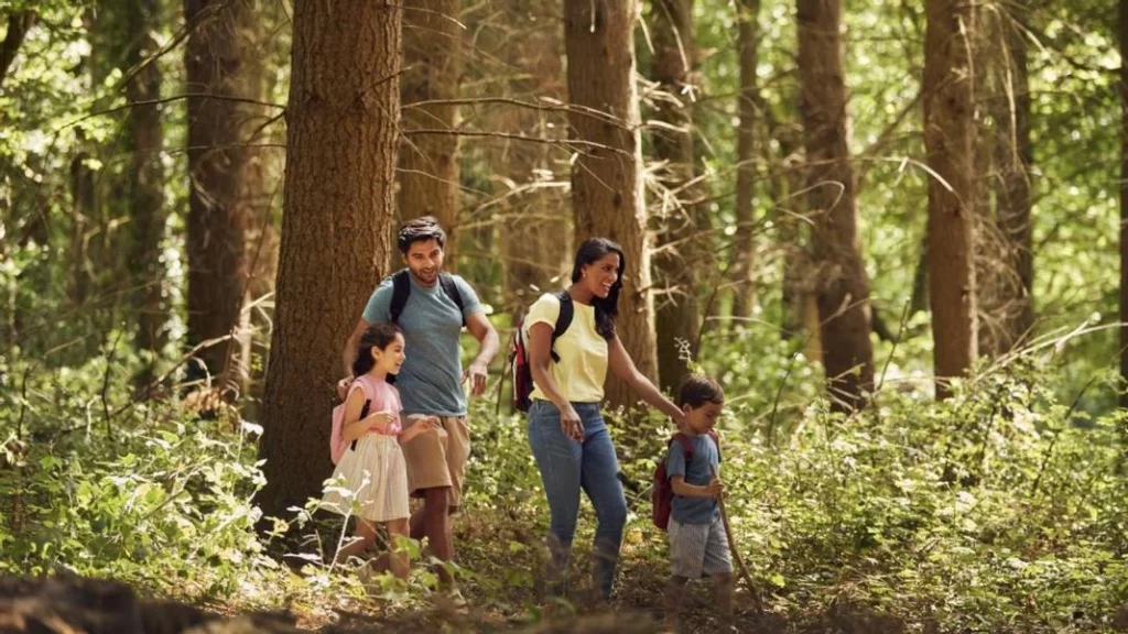 excursión en familia