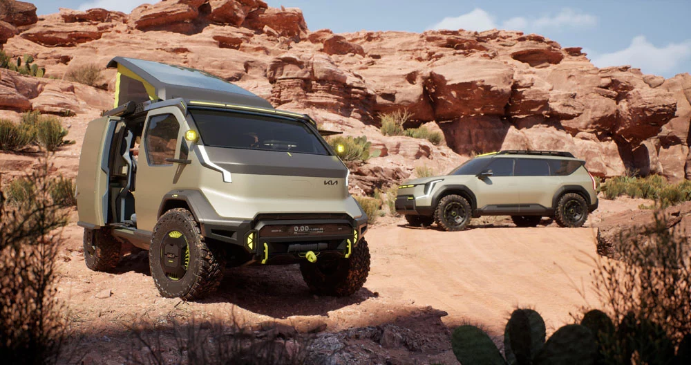 Dos eléctricos aventureros de Kia para conquistar Las Vegas... y la naturaleza 8 Motor16 KIA EV9 ADVNTR CONCEPT EV SUV 4 Motor16