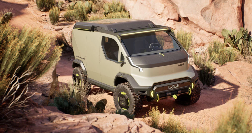 Dos eléctricos aventureros de Kia para conquistar Las Vegas... y la naturaleza 12 Motor16 KIA PV5 WKNDR CONCEPT EV VAN 1 Motor16