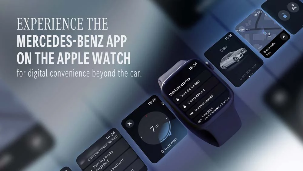 Mercedes-Benz ofrece una nueva aplicación a través de Apple Watch 2 Motor16 Mercedes-Benz ya ofrece funciones a través de Apple Watch.