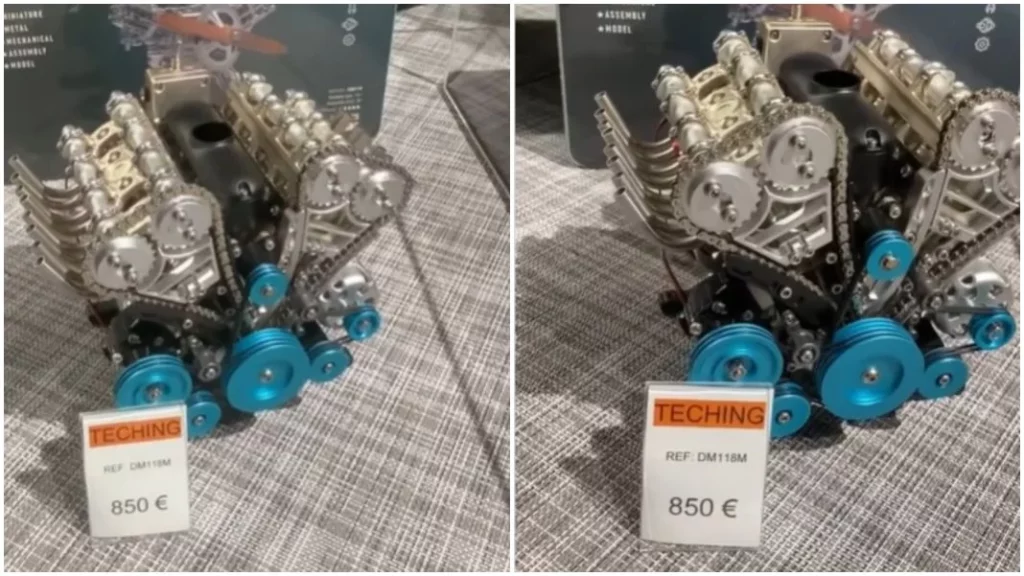Se volvió muy viral el motor V8