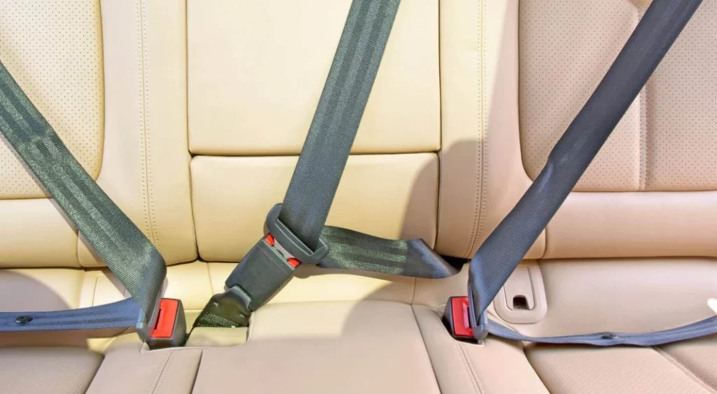 cinturones de los asientos traseros