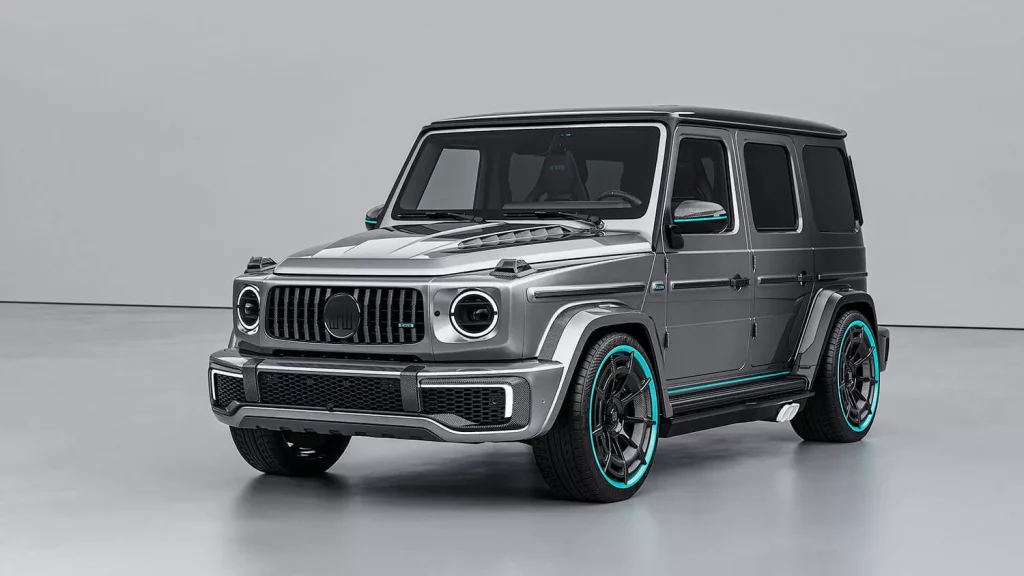 El Mercedes-AMG G 63 más imponente se lo dedican a Lewis Hamilton 1 Motor16 2024 HOF Mercedes-AMG G 63 Hamilton. Imagen delantera.
