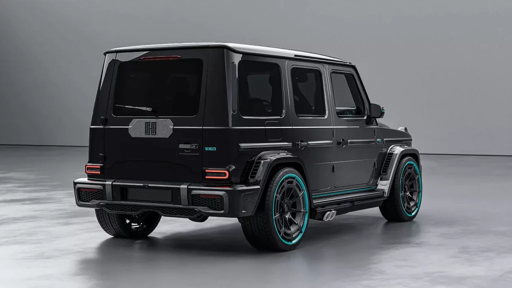 El Mercedes-AMG G 63 más imponente se lo dedican a Lewis Hamilton 2 Motor16 2024 HOF Mercedes-AMG G 63 Hamilton. Imagen trasera.