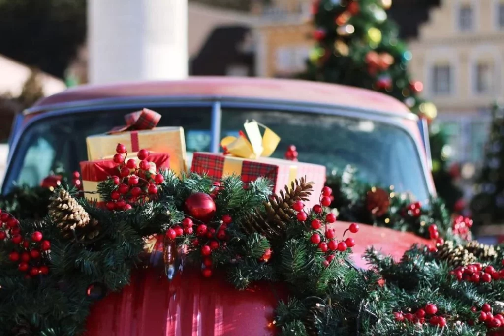 Weihnachten Deko Auto erlaubt Schmuck Motor16