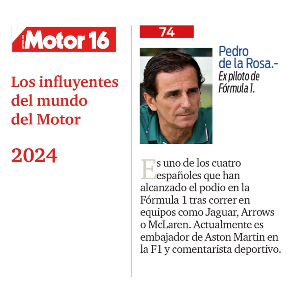 pedro de la rosa Motor16