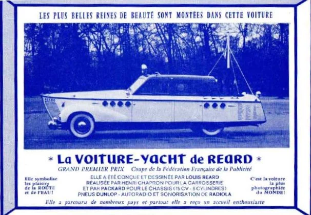 La curiosa historia del coche yate, el inventor del bikini y el carrocero del Tiburón 39 Motor16 coche yate Packard Super Eight Yacht REARD 1 Motor16