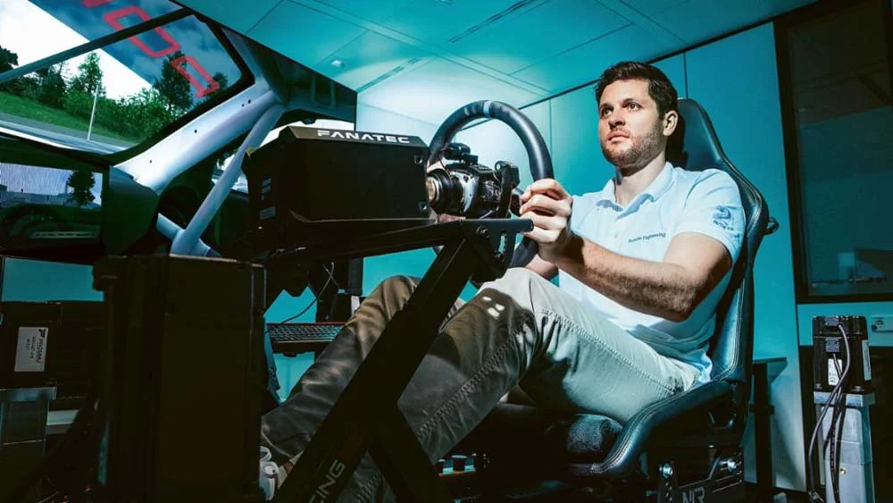 Simuladores de conducción y desarrollo de Porsche