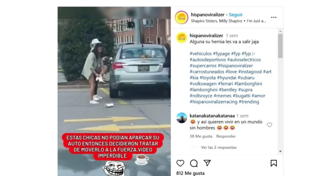 Estas dos chicas intentan aparcar su coche de una forma que estarían suspensas en el examen de conducir 1 Motor16 La repercusión en las redes sociales