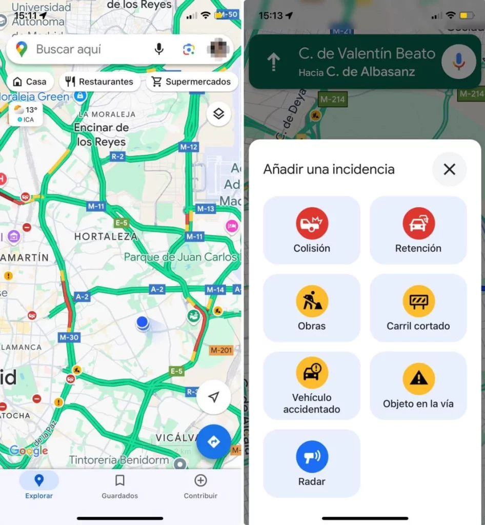 10 trucos de Google Maps para llevar a tus hijos al cole: ahorra tiempo y dinero 1 Motor16 modo trafico google maps 001 Motor16
