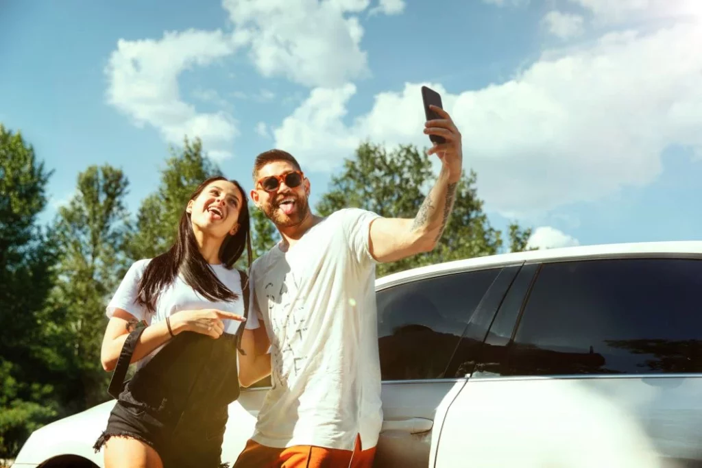 Influencers con un coche