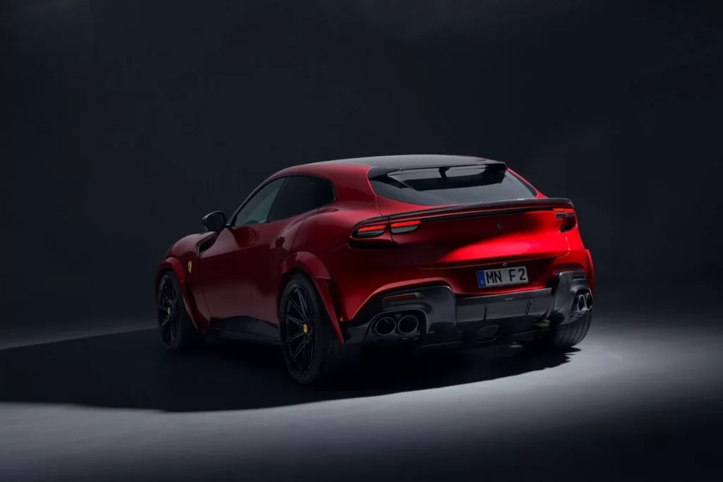 2025 Ferrari Purosangue. Novitec Esteso. Imagen trasera.