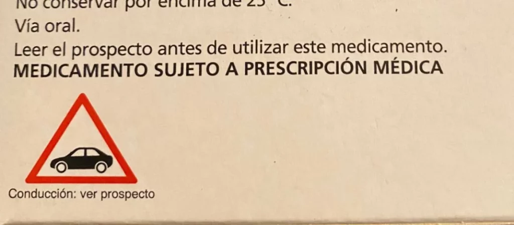 Señal DGT medicamentos