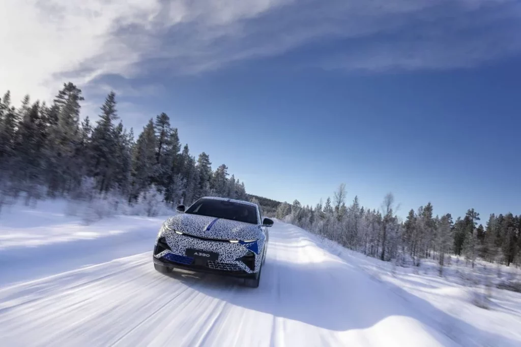 El Alpine A390 se traslada al norte de Suecia para las pruebas invernales 23 Motor16 Alpine A390 2025 laponia 19 Motor16