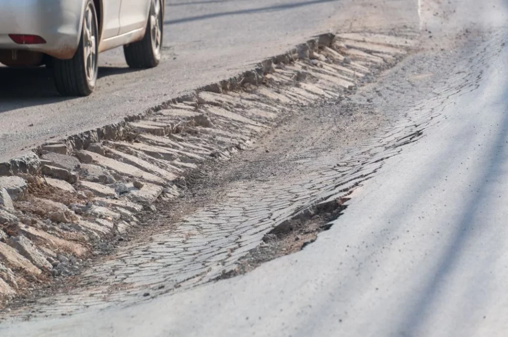 Bache en la carretera