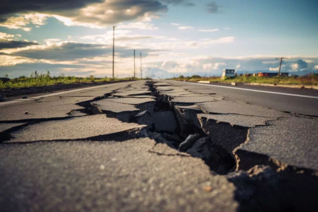 Bache en la carretera