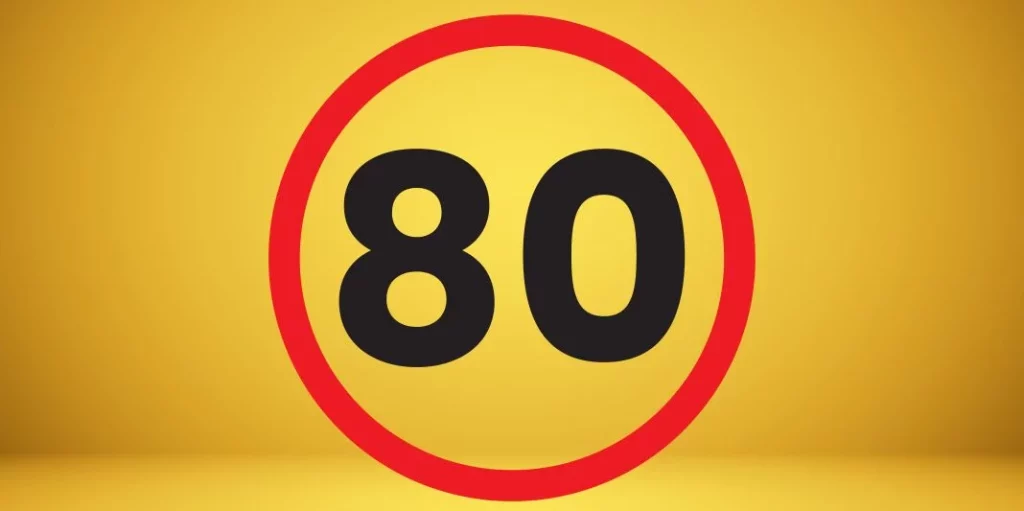 Señal 80 km/h
