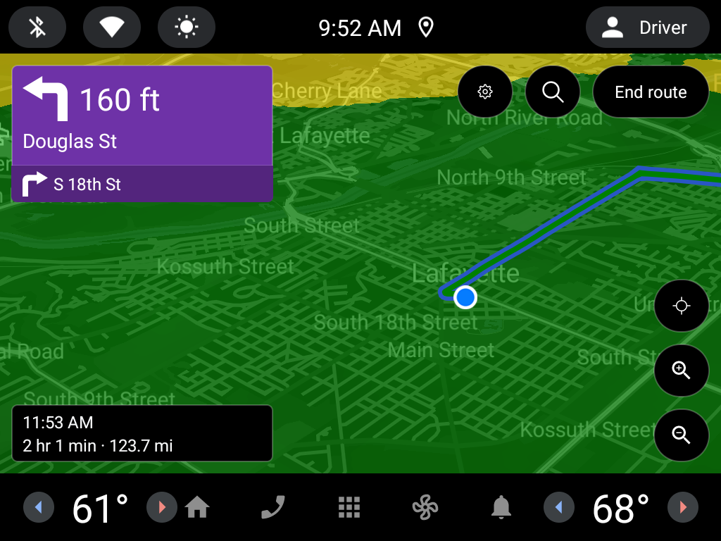 App MyRadar Android Auto