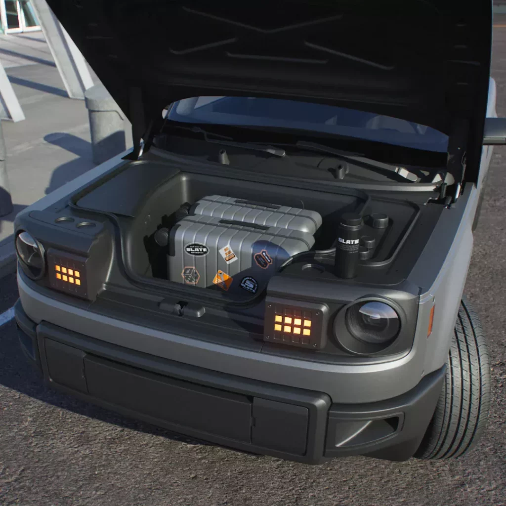2025 Slate Auto. Pick-Up eléctrico. Imagen detalle.