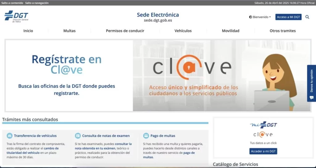 Sede Electrónica DGT