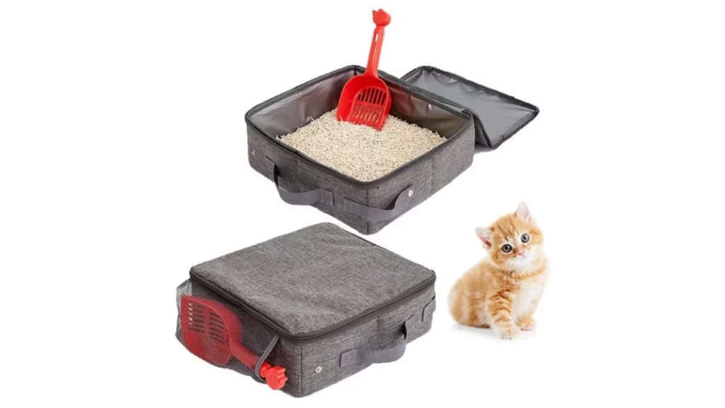 arenero gato mascota viajar viaje Caja arena portatil plegable Jilskl Motor16