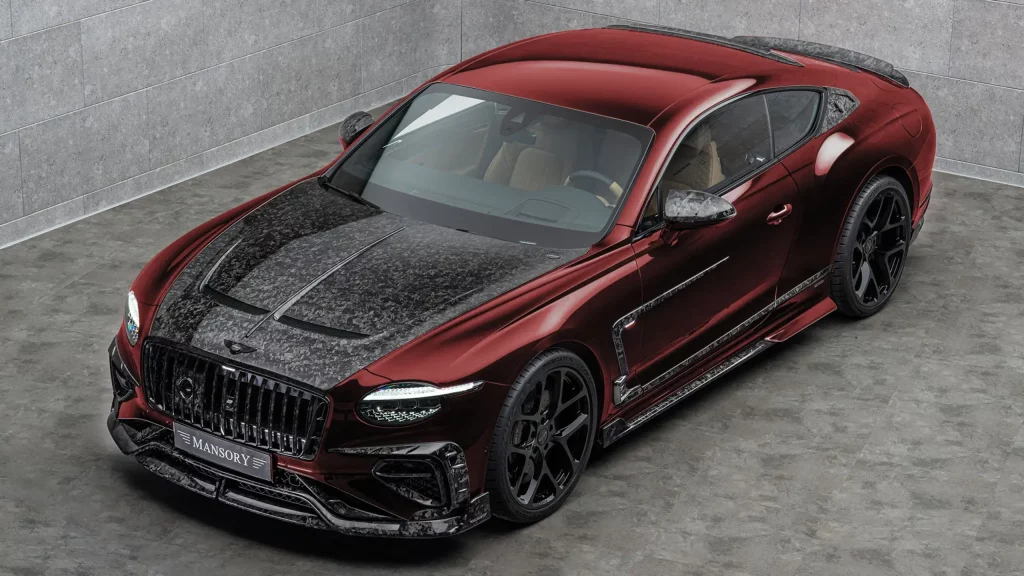 2025 Bentley Continental GT. Mansory. Imagen granate.