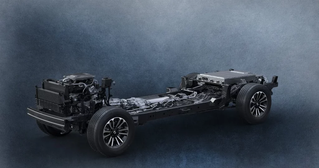 2025 GWM Cannon Alpha PHEV. Imagen plataforma.
