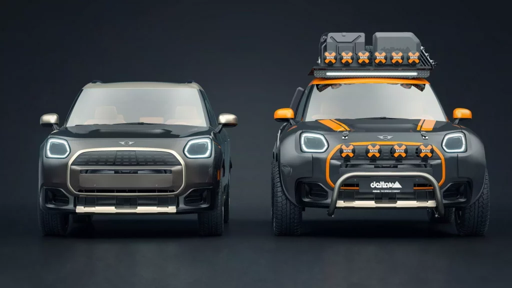 El MINI Countryman con el que tirarte al barro lo crean Delta4x4 y X-raid 1 Motor16 2025 MINI Countryman Delta4x4 y X-raid. Imagen frontal.