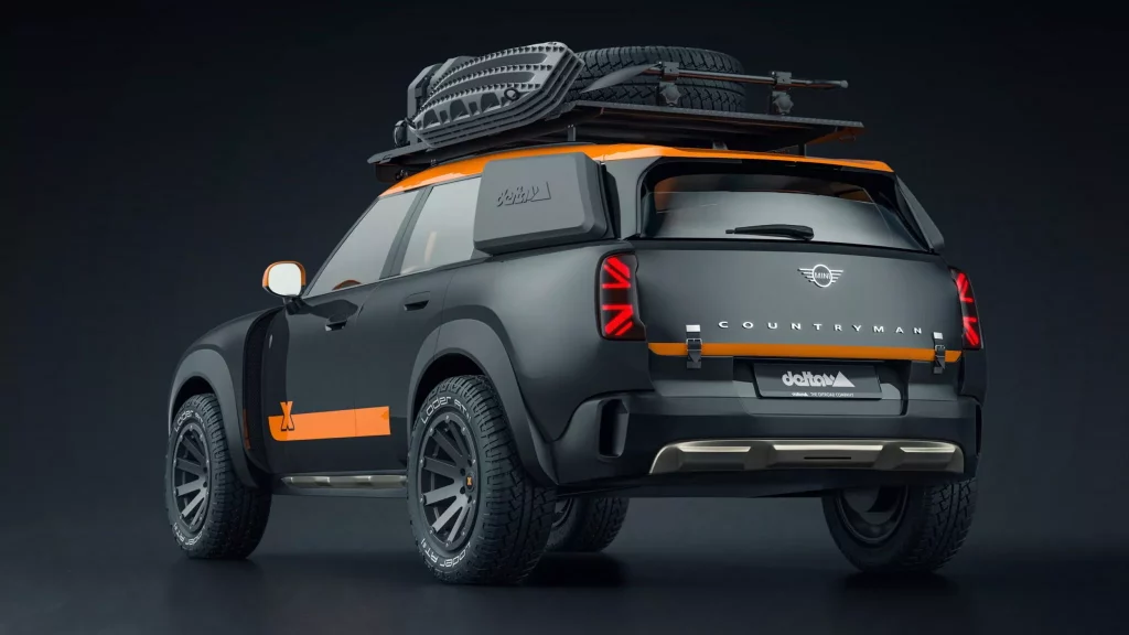 El MINI Countryman con el que tirarte al barro lo crean Delta4x4 y X-raid 3 Motor16 2025 MINI Countryman Delta4x4 y X-raid. Imagen trasera.