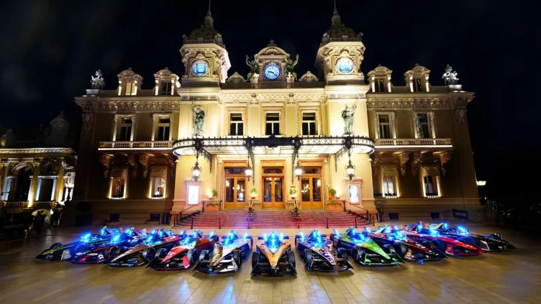 2025 Formula E Gen3. Mónaco. Casino. Jaguar.