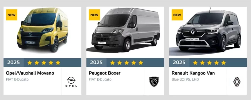 Euro NCAP: todas las furgonetas con la máxima nota en seguridad del mercado 1 Motor16 FUGONETAS CINCO ESTRELLAS EURO NCAP Motor16