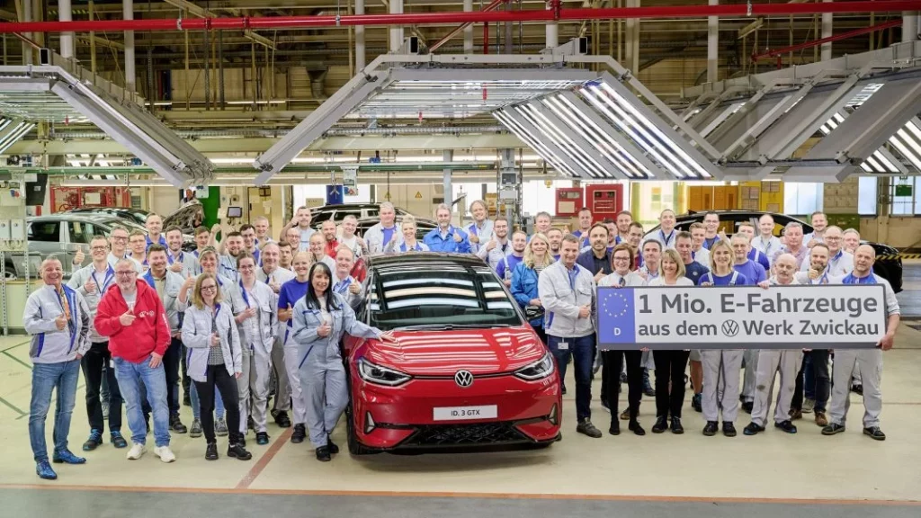 El Volkswagen ID.3 salido de la factoría de Zwickau.