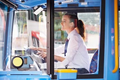 Conductora de autobús Transporte