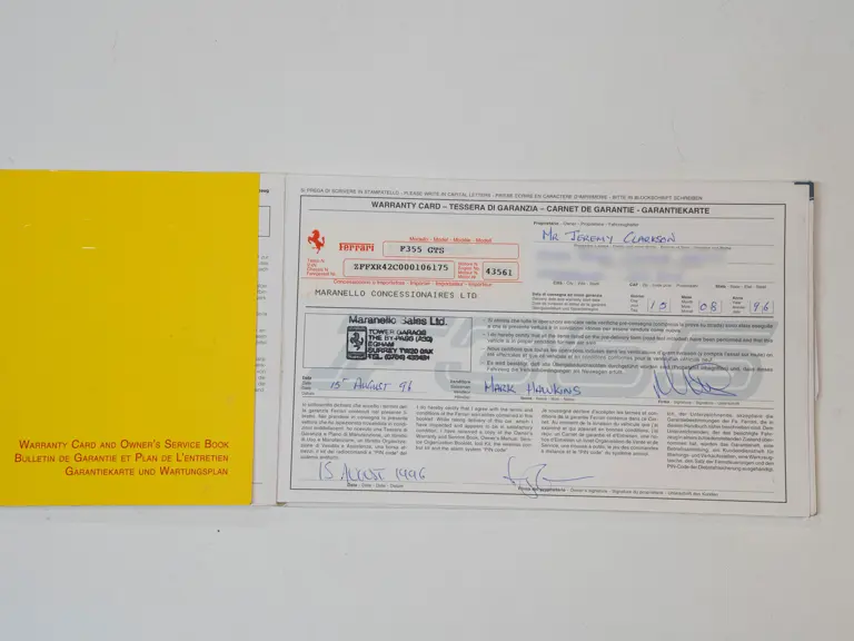 Este Ferrari F355 GTS, 'el mejor coche del mundo' para su famoso dueño, te busca 58 Motor16 1996 Ferrari 355 GTS Sothebys Clarkson 14 Motor16