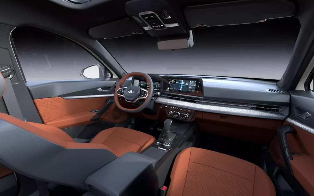 Lada Azimut: El primer SUV de la marca rusa en sus casi 60 años de historia 1 Motor16 2025 Lada Azimut. Imagen interior.