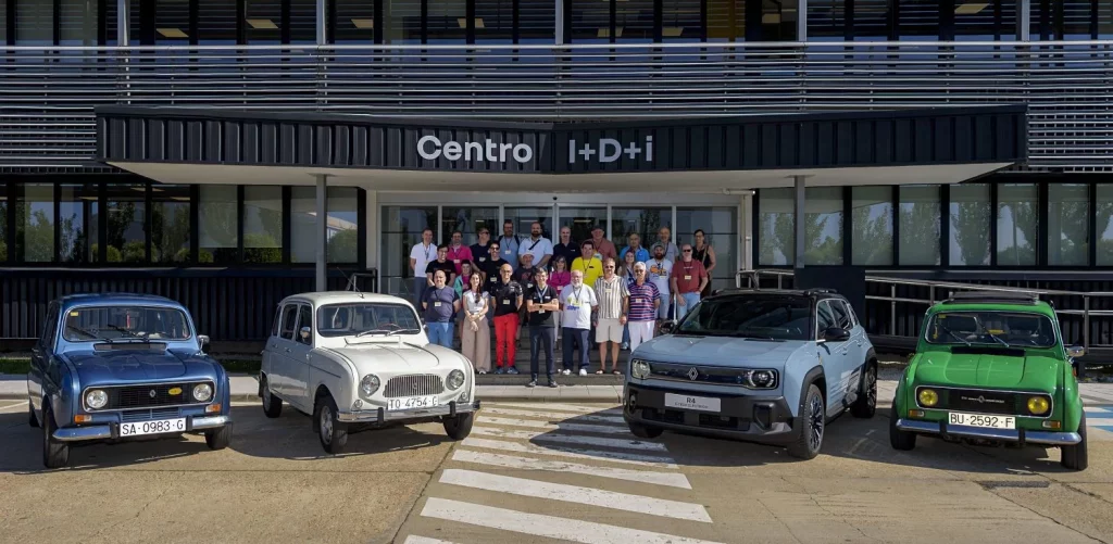 Renault presentó al nuevo 4 E-Tech su antepasado con 64 años en Valladolid 1 Motor16 2025 Renault 4 E-Tech. Valladolid. Imagen estática.