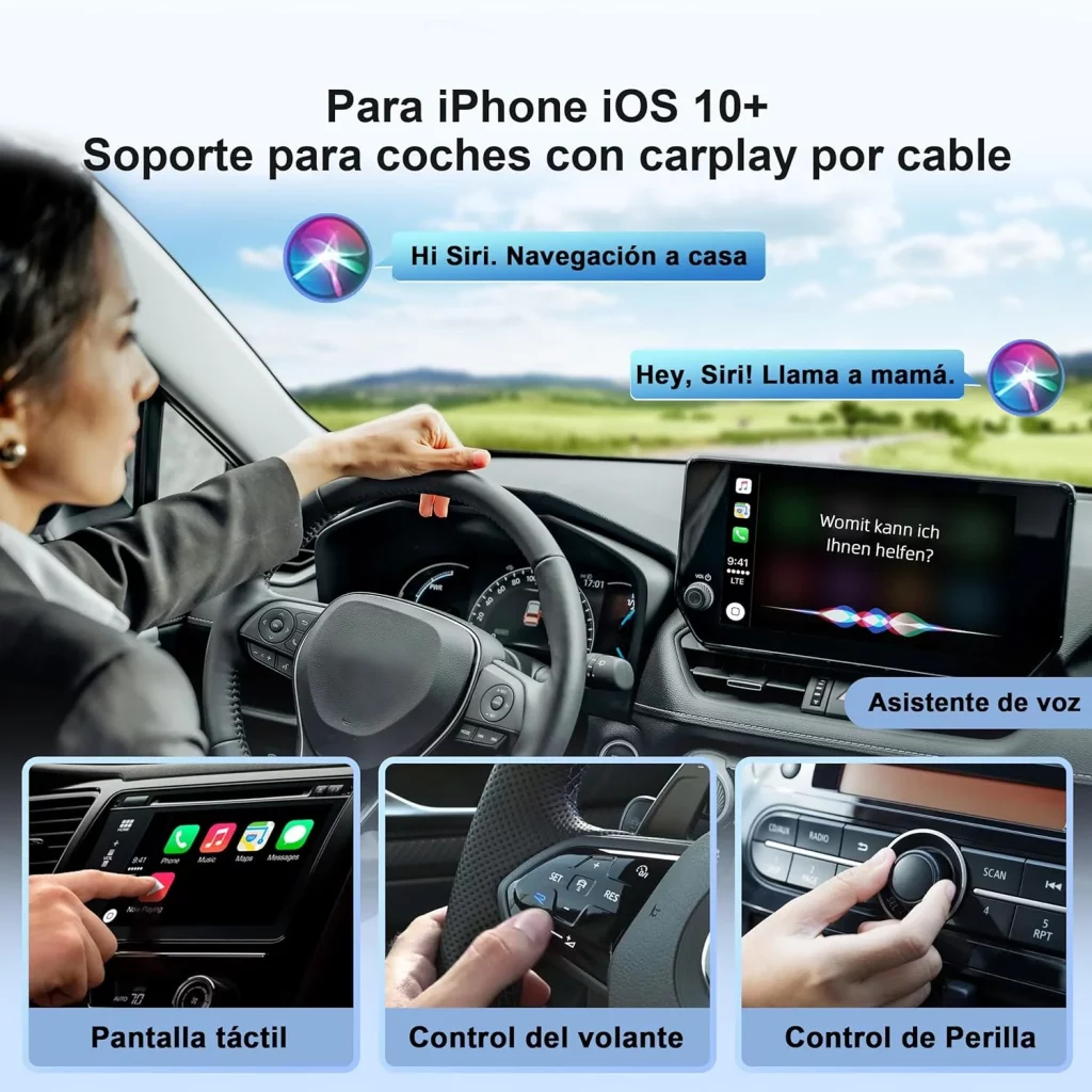 Este cupón necesitas para conseguir un adaptador Apple CarPlay sin cables y para tu coche por solo 17,49 euros: van a volar 2 Motor16 carplay adaptador