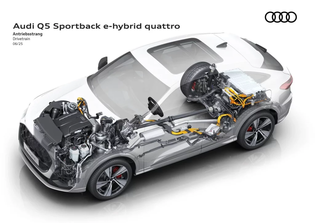 El nuevo Audi Q5 e-hybrid ofrece 100 km de autonomía eléctrica 24 Motor16 Audi q5 e hybrid 2026 14 Motor16