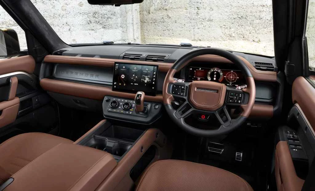 Neil Young, Olivia Rodrigo y Rod Stewart viajan en Defender en el Festival de Glastonbury 3 Motor16 DEFENDER OCTA 25MY PETRA COPPER INTERIOR Motor16