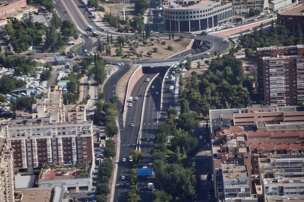 La DGT y su complejo de jubilado para colocar sus radares de velocidad en los lugares más insospechados 2 Motor16 Vista desde el helicóptero Pegasus en Madrid DGT