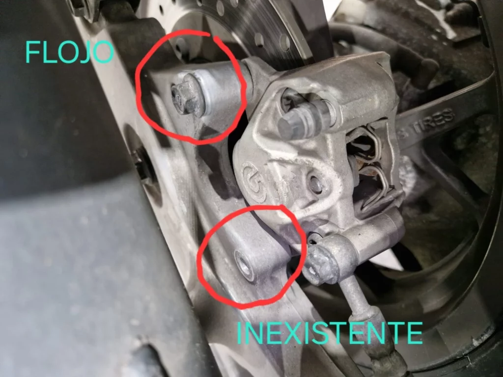 ITV Pinza freno trasera suelta Motor16