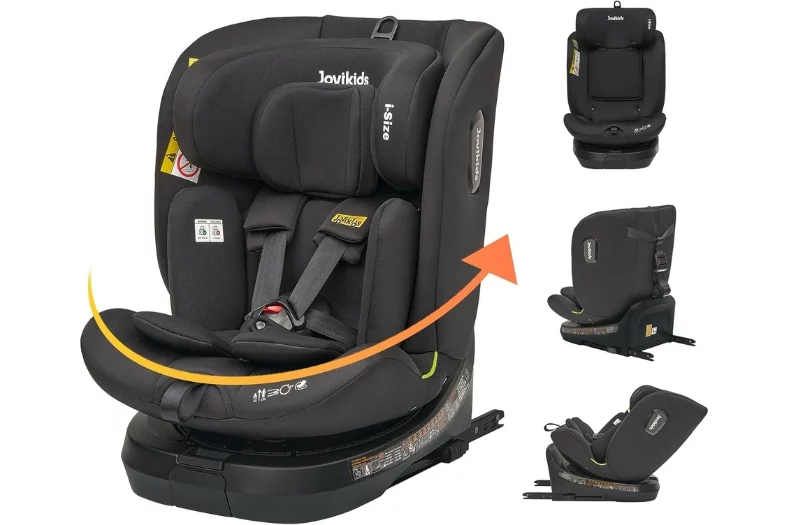 Las 12 mejores sillas de coche para bebe (más seguros para bebés y niños de 2025) 11 Motor16 Jovikids i size silla de coche 360o Motor16