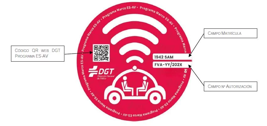 La DGT da luz verde a los coches autónomos 1 Motor16 distintivo vehiculo autonomo en pruebas Motor16