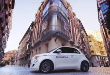 Free2move promete “recargar” en Madrid los Fiat 500e en 5 minutos