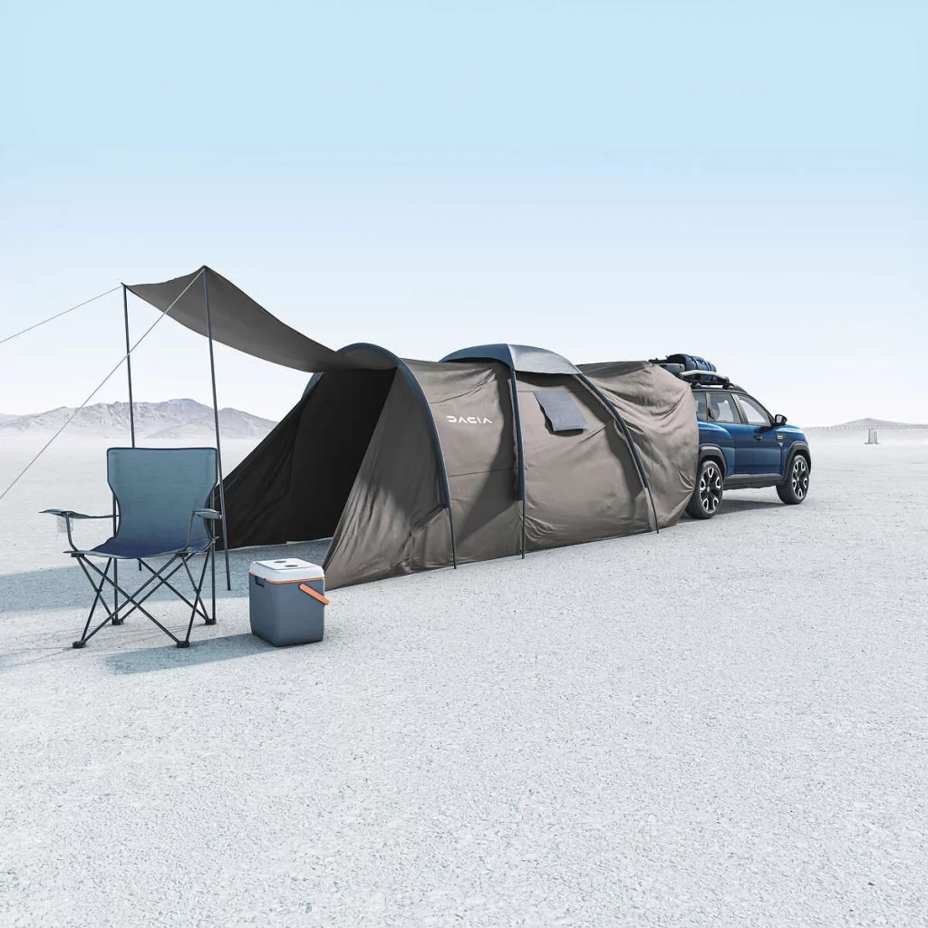 2.440 euros: Lo que cuesta convertir tu Dacia Bigster en el mejor camper para tus vacaciones 3 Motor16 2025 Dacia Bigster. Imagen tienda de campaña.