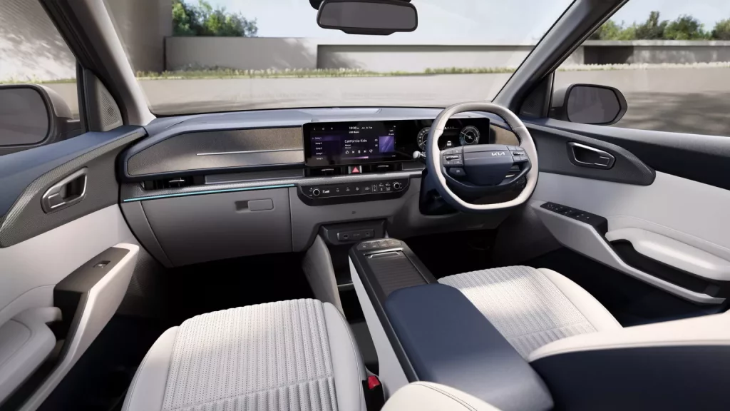 2025 Kia Carens Clavis EV. Imagen interior.