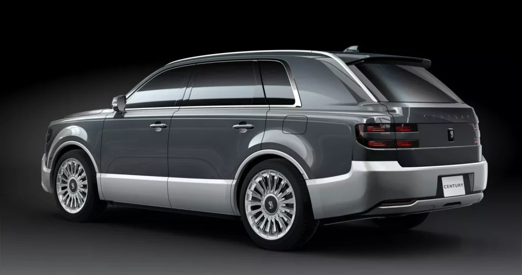 2025 Toyota Century SUV. Imagen trasera.